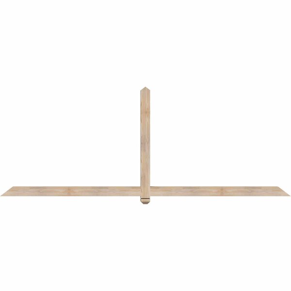 Ekena Millwork Eugene Smooth Timber Gable Bracket, Douglas Fir, 108"W x 40"H x 3 1/2"D x 3 1/2"F, 9/12 Pitch GBW108X40X0404EUG00SDF - main
